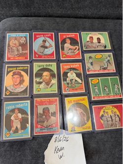 (13) 1959 baseball SUPERSTAR CARDS
