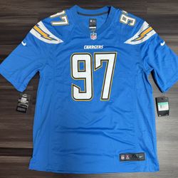Nike Los Angeles Chargers Joey Bosa #97 NFL On Field Game Home Jersey Men’s XL  100% authentic. Brand new with tags MSRP $100.  This product is an off