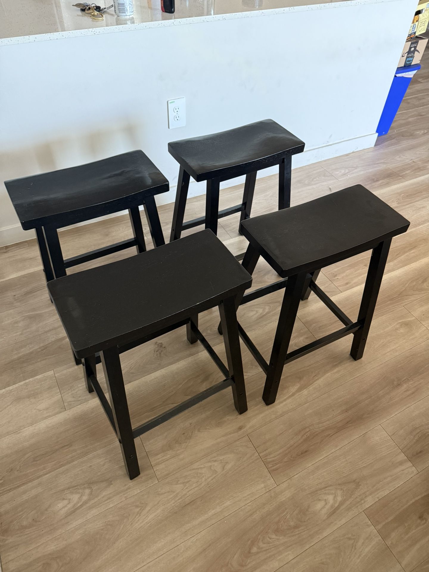Wooden bar stools