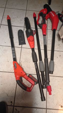 Cordless pole saw  w battery and charger works condition