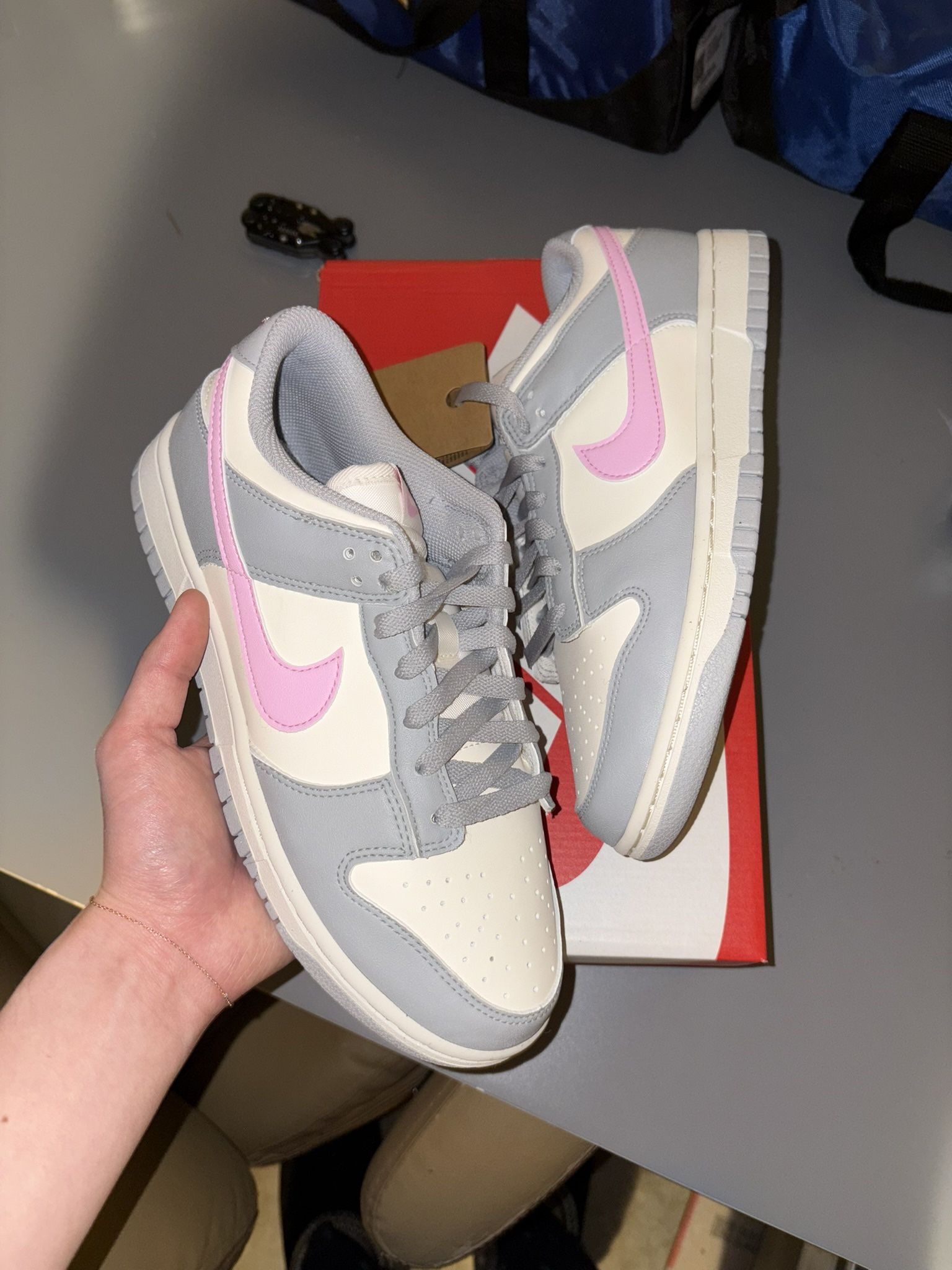 Nike Dunk Low Light Smoke Grey Pink Rise (Women’s)
