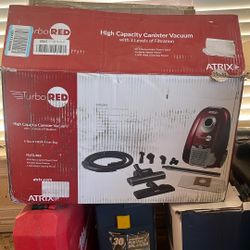 Atrix Turbo Red Canister Vacuum