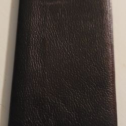 Leather travel wallet 