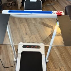Walking Pad With Desk Top And Phone Holder 