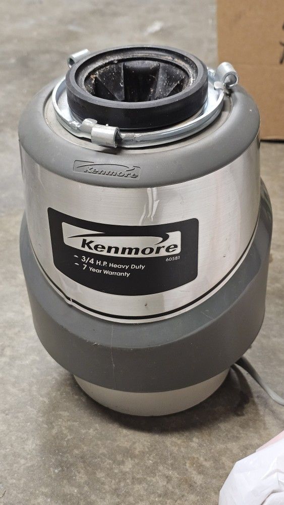 Kenmore 3/4 HP Garbage Disposal 