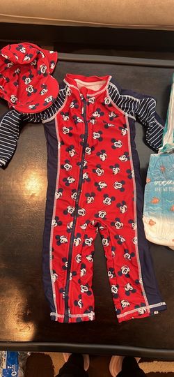 Disney baby swim suit 18M with FREE 15 swim diapers