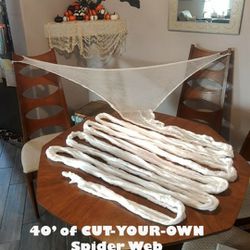 45 foot Length of Cut-Your-Own Flexible, Reusable Spider Web
