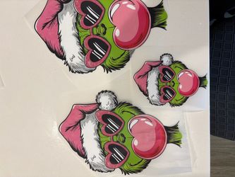 Grinch DTF transfers