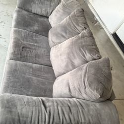 Gray 3-Seater Sofa Couch – Comfortable & Spacious