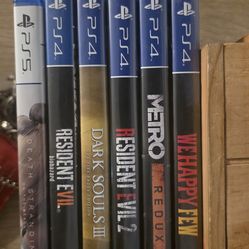Ps4 game lot w ps5 game