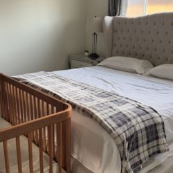 Z Gallery Eastern King bed Frame With Nightstands 