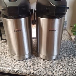 BUNN LEVER ACTION COFFEE TABLE DISPENSER AIRPOT COMMERCIAL STAINLESS STEEL 2.5 L