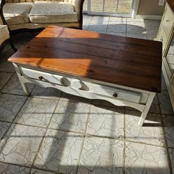 Farm Style Coffe Table 2 Dawers