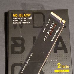 WD Black SN770 2TB NVMe SSD Gen4