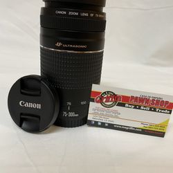 Canon Ultrasonic 75-300mm Camera Lens 