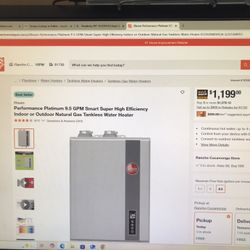 smart super high efficiency Indoor Or Outdoor Natural Gas Tankless Water Heater 