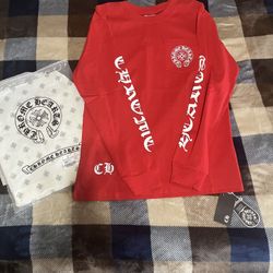 Chrome Hearts Red Long Sleeve  