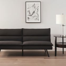 Mainstays Pillow Top Futon 72 inch Couch Bed convertible Memory Foam Charcoal