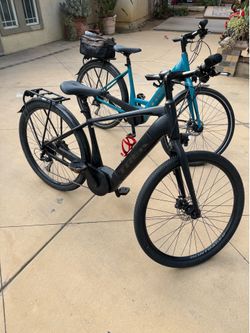 Two Trek Verve+3 E-Bikes
