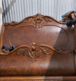 King size bed frame and night stand
