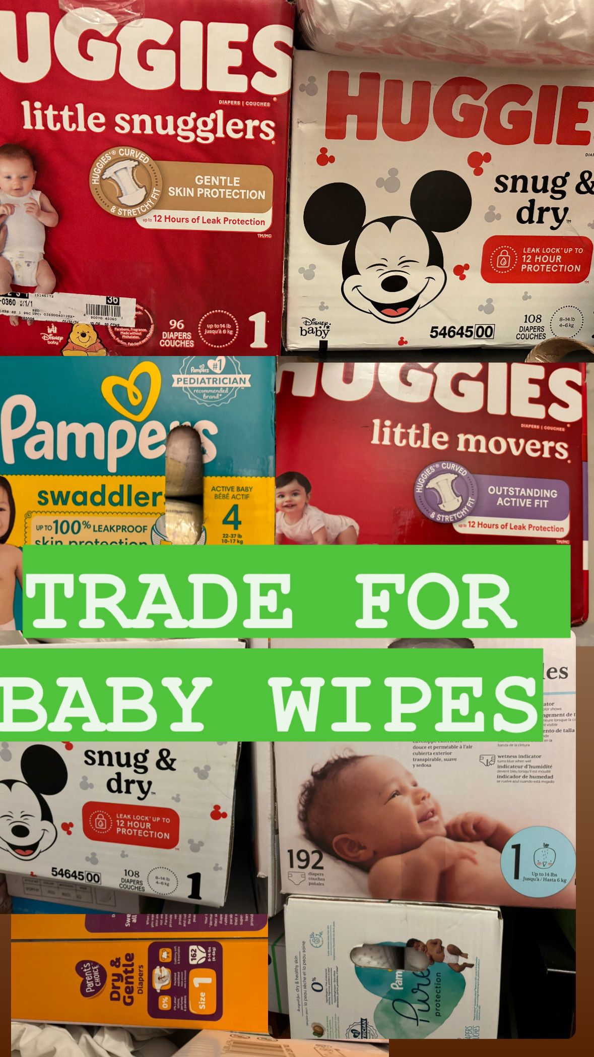 Diapers/wipes