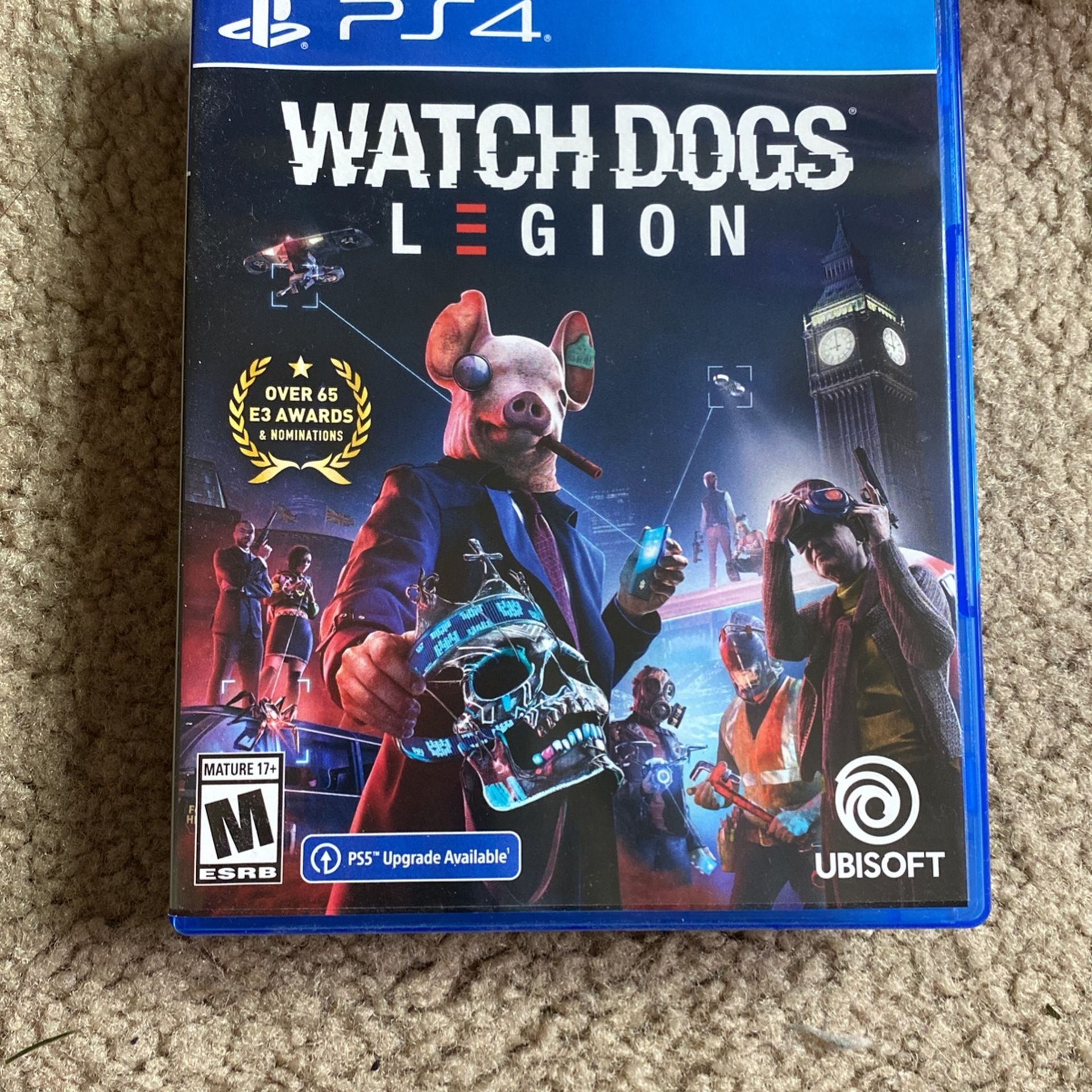 PS5 Watch Dogs Legion PS4 Disc w/free PS5 Upgrade