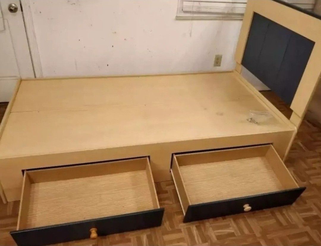 Nice ASHLEY FURNITURE bed frame with 2 drawers in good condition all drawers working well.