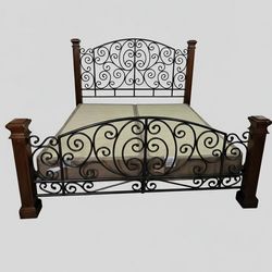 Lexington Iron & Wood King size Bed Frame