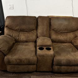 Ashley Sofa And Loveseat w/ Reclining Ends
