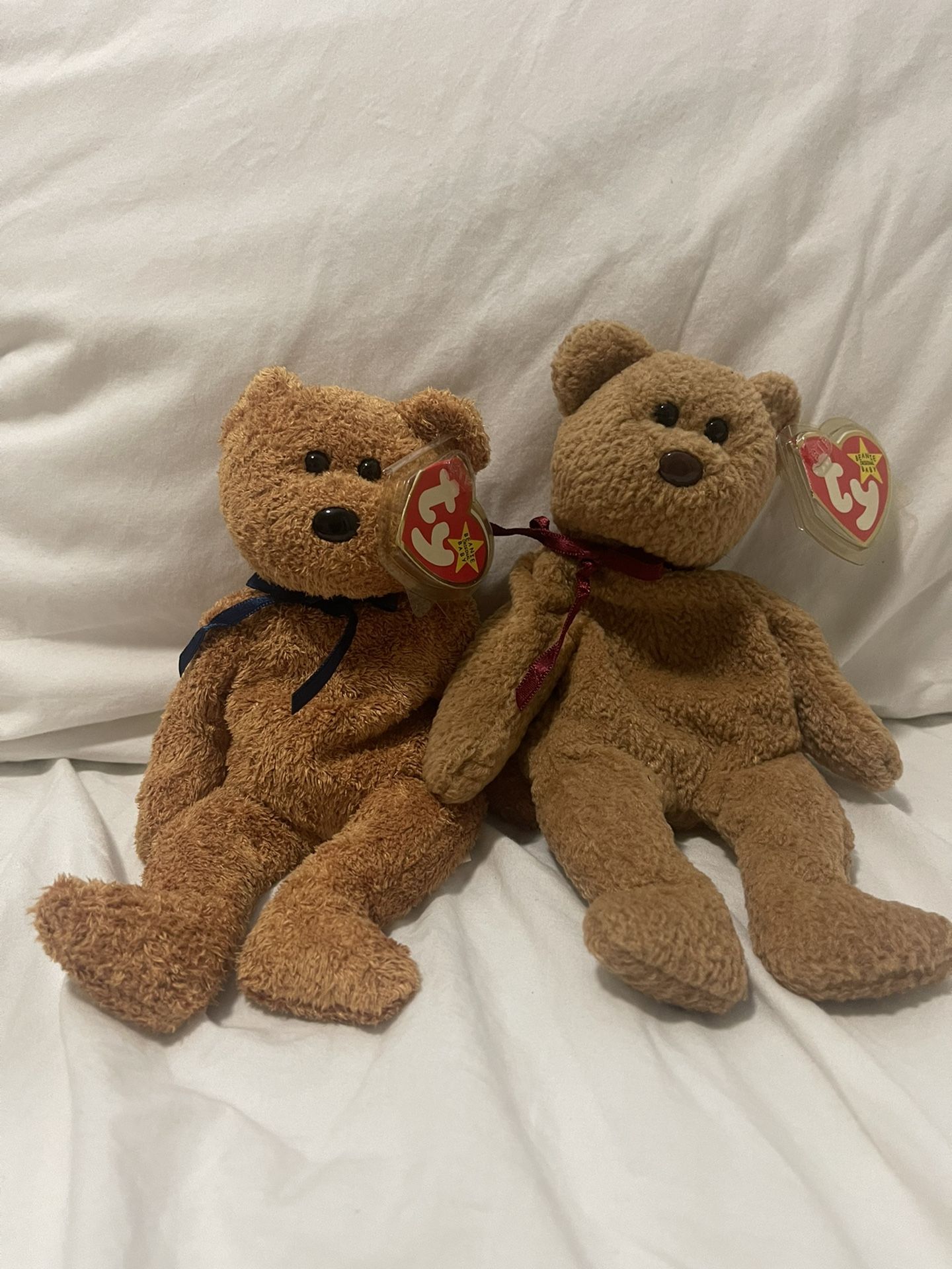 Curly And Fluffy Beanie Baby’s Mint Condition “curly” Extremely Rare