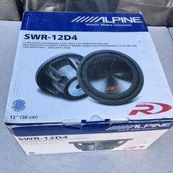 12 Inch Alpine Type R Subwoofer New 