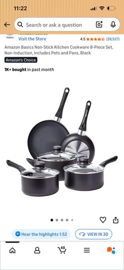 Amazon basics 8-piece cookware