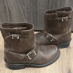 Frye Women’s Veronica Short Dark Brown Leather Boot Sz 7