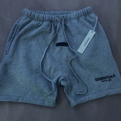 Essentials Fear Of God Dark Oatmeal shorts