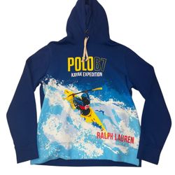 Polo Ralph Lauren Kayak Mens L Blue Sweatshirt NWT 