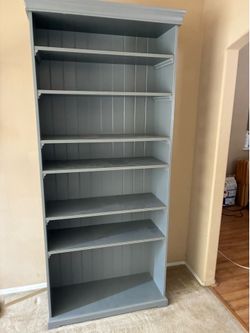 Tall Gray Bookshelf / Bookcase - Free