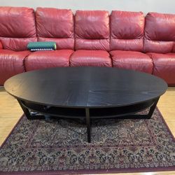 Solid Wood Black Coffee Table