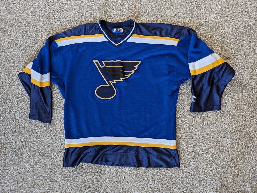Vintage ST LOUIS BLUES STARTER Hockey Jersey Size Extra Large Used VTG Korea XL