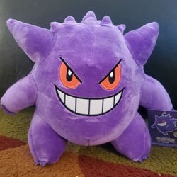 Pokemon Gengar Plush Soft Stuffed Doll Toys Cute Collectible 11 Inch Kids