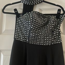 Strapess Rhinestone Jumpsuit