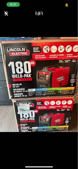 BRAND NEW Lincoln Electric 180 HD Weld-Pak MIG/Flux-Cored Wire Feed Welder, K2515-1