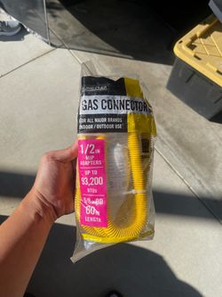 Home-Flex Gas Connector 60-Inch Yellow