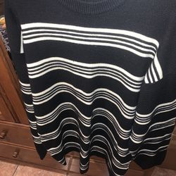 Chunky Striped Acrylic Sweater