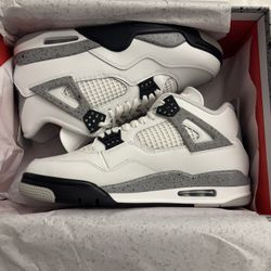 Jordan 4 White Cements Size 9