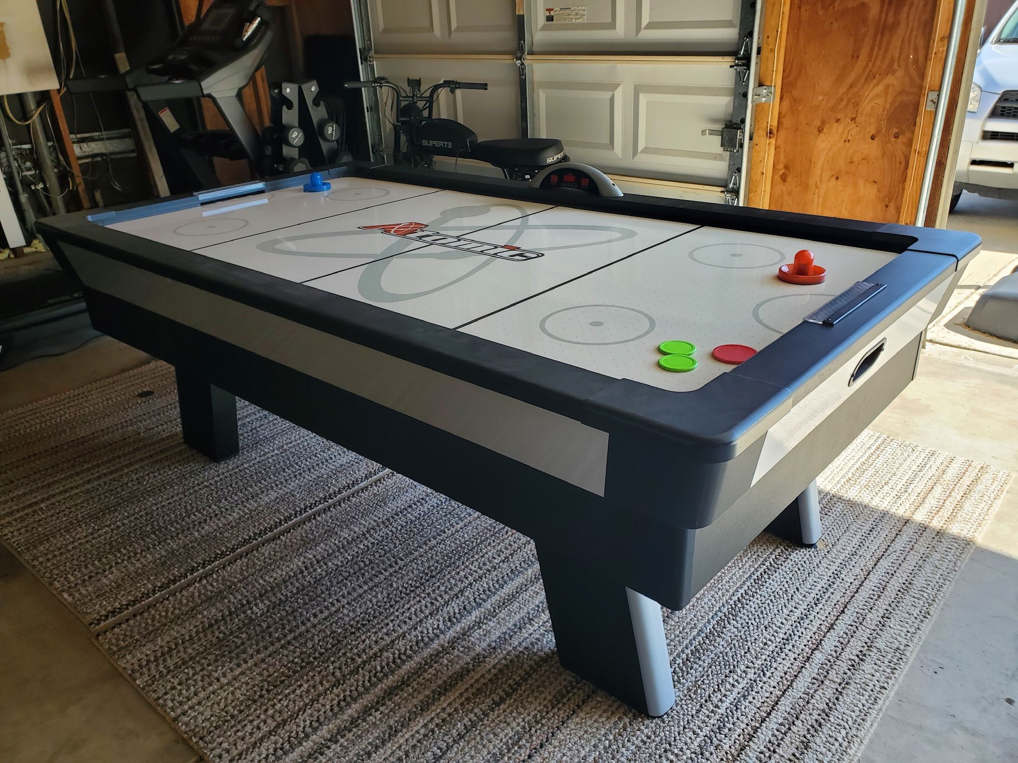 7.5’ Two Player Air Hockey Table w/Digital Scoreboard by Atomic
