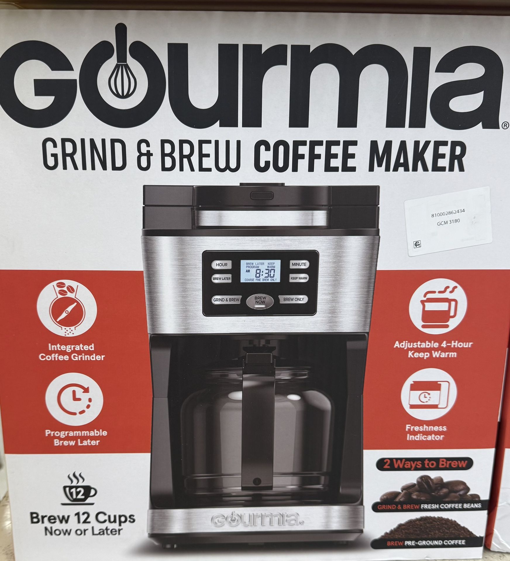 Gourmia Grind & Brew Coffee Maker