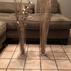 Par De Bases De Vidrio