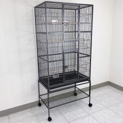 New in Box $165 X-Large 69-inch Bird Cage Rolling Stand for Mid-Sized Parrots Cockatiels Parakeets Lovebirds