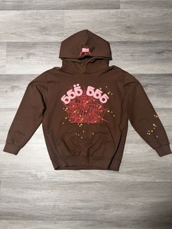 Sp5der Worldwide Angel Number Hoodie ‘Brown’