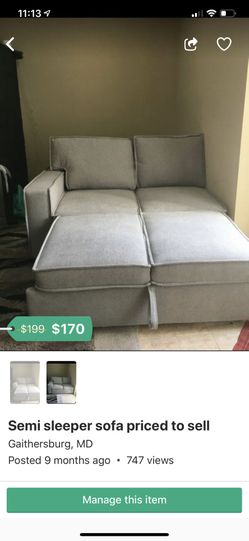 Brand new sofa with leg rest